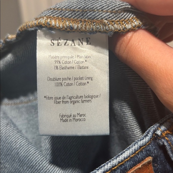 SEZANE straight leg embroidered jeans - Picture 7 of 8